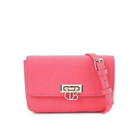 Nettie Tote W/ Pouch In Black/Fuchsia
