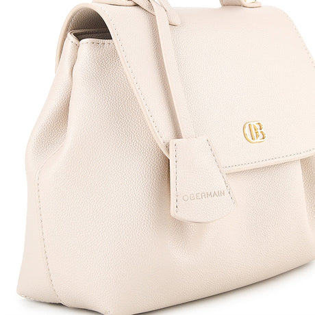 Allura Top Hande Bag (M) In Cream