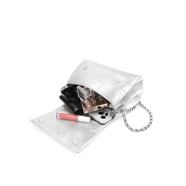Britney Shoulder Bag In Silver