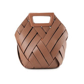 Bretta Top Handle Bag In Brown