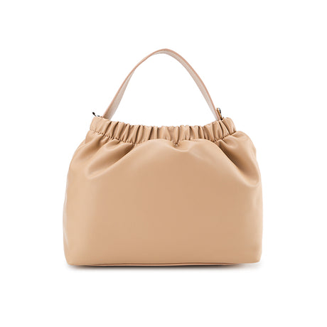Zoe Top Handle Bag (L) In Tan