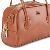 Adiel Top Handle Bag In Brown