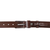 Grey Casual Belt In Dark Brown