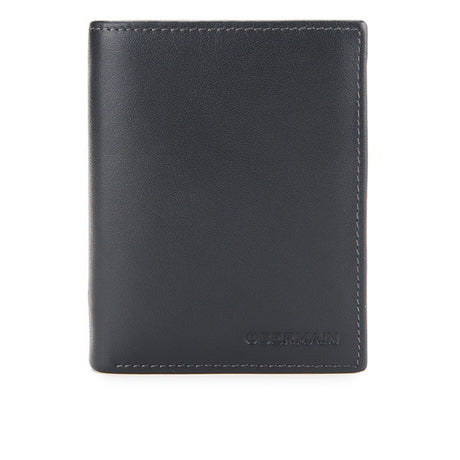 Mano Tall Wallet - Rfid In Grey