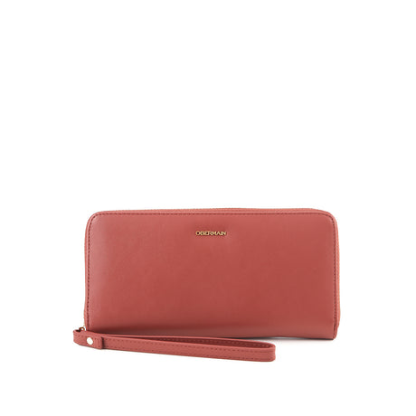 Allie Long Zip Wallet-L In Coral