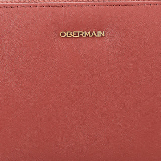 Allie Long Zip Wallet-L In Coral