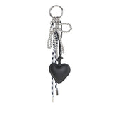 Gaely Love Ribbon Charm In Black