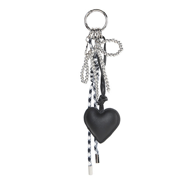 Gaely Love Ribbon Charm In Black