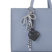 Gaely Love Ribbon Charm In Black