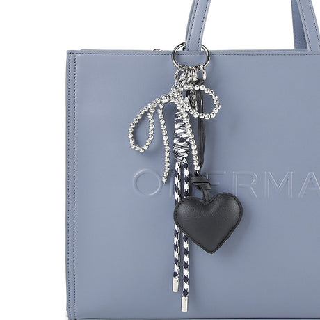 Gaely Love Ribbon Charm In Black
