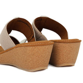 Obermain Sepatu Wedges Wanita Jasmin Mabley - Slip On In White