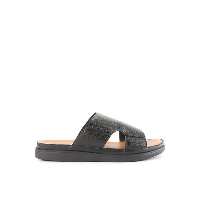 Evan Morgan Slide in Tumbled Leather