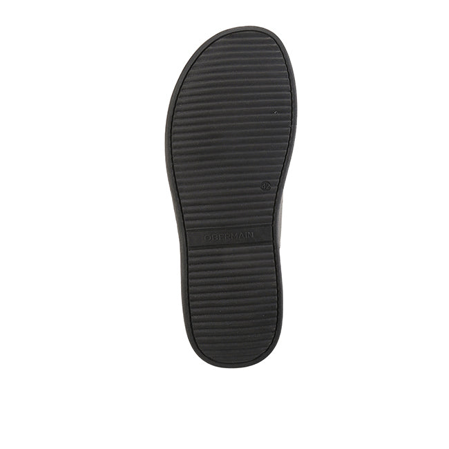 Evan Matteo Slide in Tumbled Leather