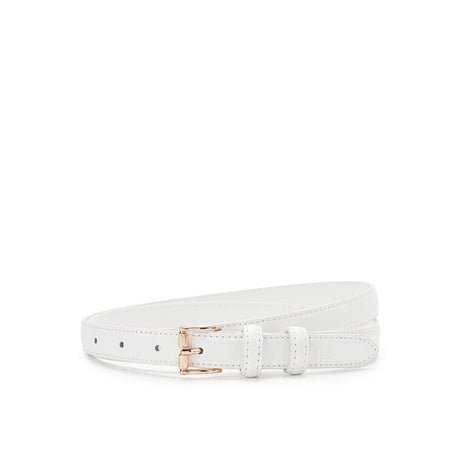 Barbara Ladies Belt In White